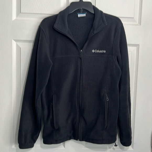 Columbia Full Zip Fleece Jacket - Size Small -  Black - Picture 1 of 8